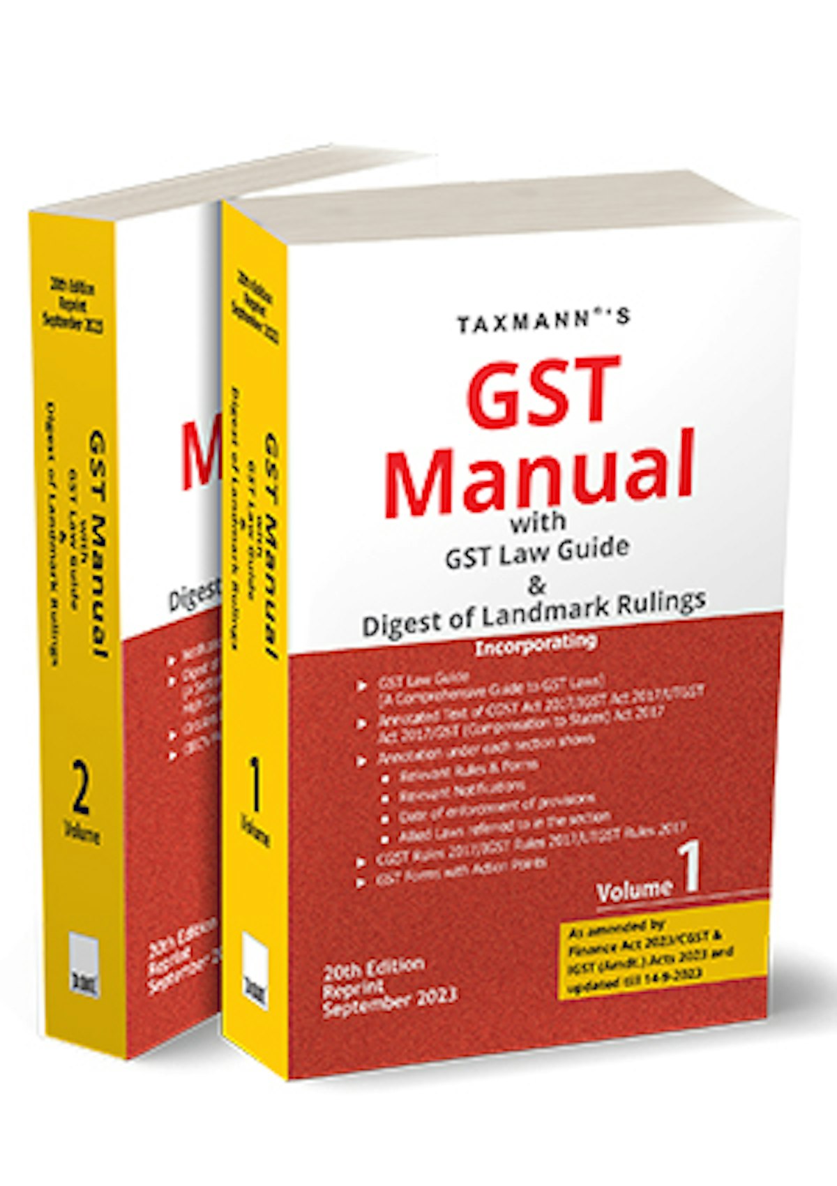 GST Manual with GST Law Guide & Digest of Landmark GST Rulings [CGST