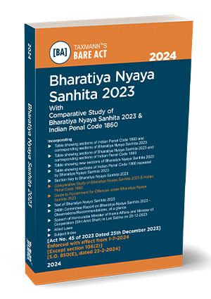 Bharatiya Nyaya Sanhita (BNS) 2023 By Taxmann's Editorial Board ...