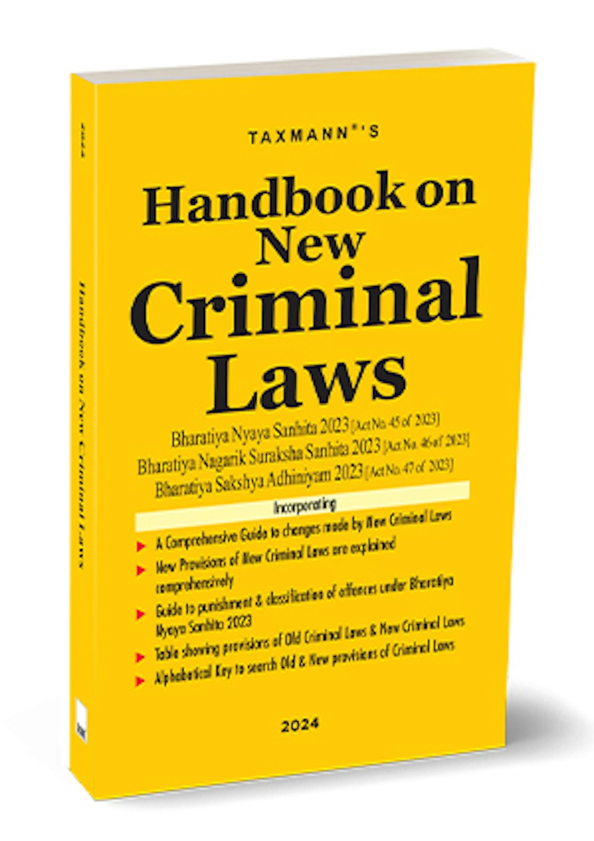 Handbook on New Criminal Laws by Taxmann's Editorial Board Taxmann Books