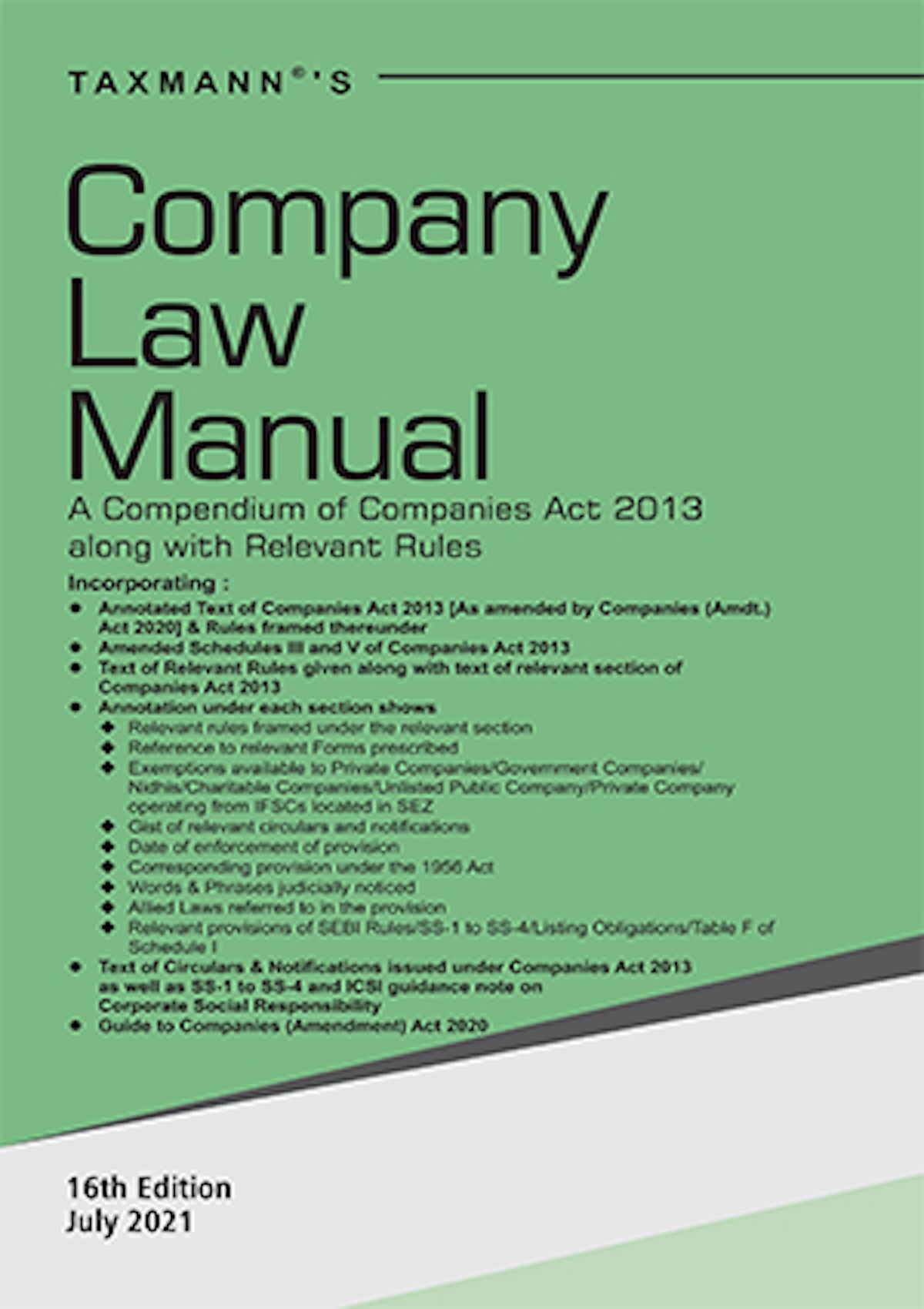 Company Law Manual by Taxmann's Editorial Board | Taxmann Virtual Book ...