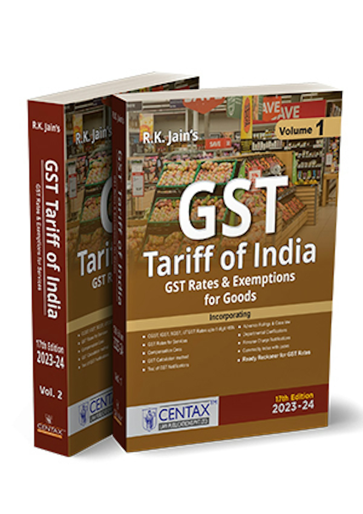 GST Tariff for Goods & Services by R.K. Jain 2023 CENTAX Virtual