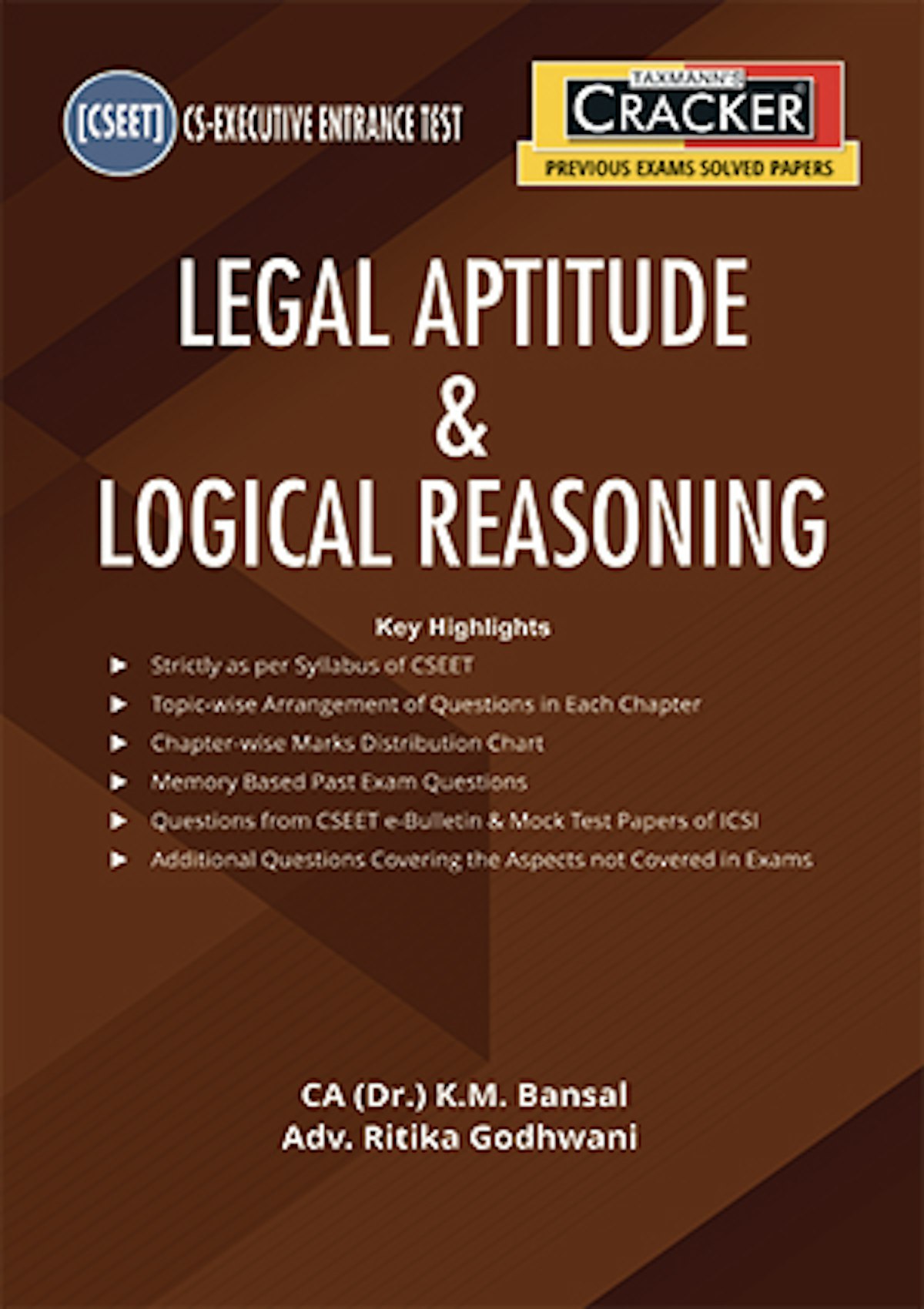 CRACKER for Legal Aptitude & Logical Reasoning (Paper 2) for CS