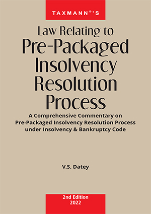 Law Relating To Pre-Packaged Insolvency Resolution Process By V.S ...