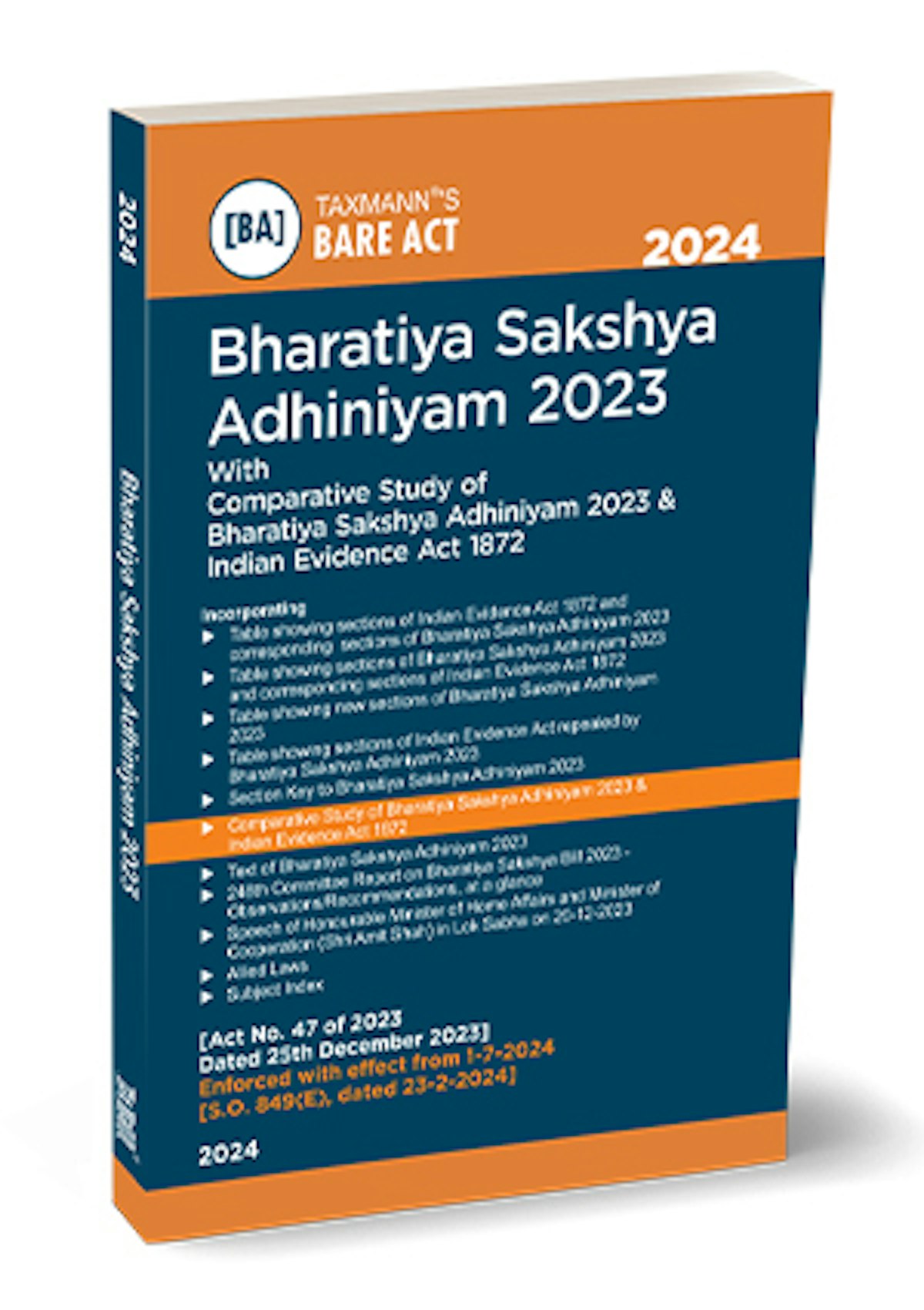 Picture of Bharatiya Sakshya Act, 2023