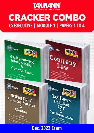 CS Executive | Module 1 | Papers 1 To 4 | CRACKER Combo By N.S. Zad Et ...